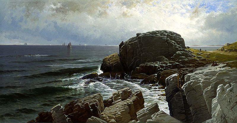 Alfred Thompson Bricher Castle Rock, Marblehead